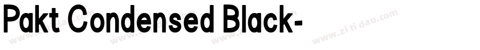 Pakt Condensed Black字体转换